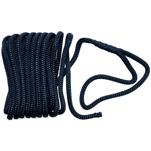 Dock Line Double Braid Nylon Black - 12Mm X 5M