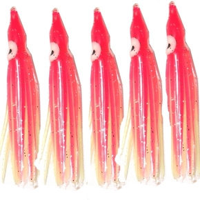 Pink/White Octopus Lure Skirt 7cm 5-Pk