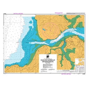 NZ4421 Hydrographic Nautical Chart Raglan Hbr