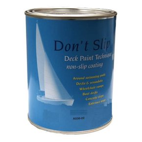 Premium Acrylic Polymer Non-Slip Paint w/Roller - White - 4 Litre