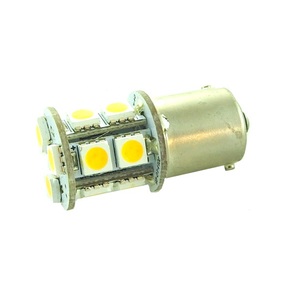 12V LED Bulb Single Contact Parallel Pins 18 Led Cool White