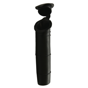 Black Rod Holder Flush Mt. Angled Insert w/Cap