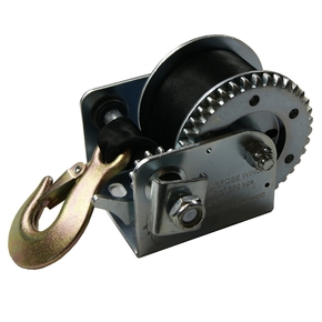 Manual Trailer Winch w/Strap 350kg Pull