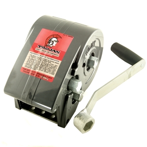 Trailer Winch 2-Speed 10:1 / 5:1 w/6m Strap 1130kg pull