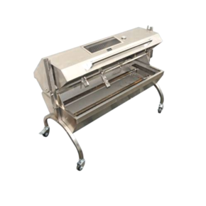 Stainless Steel Gas Rotisserie Spit Roaster w/window
