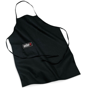 6533 Black Apron with Red Kettle Motif