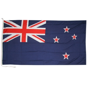 Heavy Duty Bunting New Zealand Blue Ensign Flag  (12"x24") 