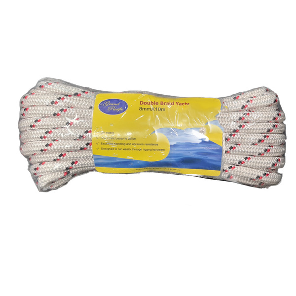 Double Braid Polyester Dinghy Line Spliced 8Mm X 10M 