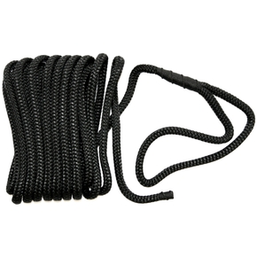 Floating Double Braid Dock Line 12mm x 8m - Black