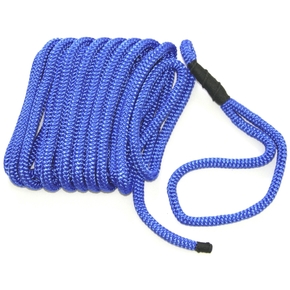 Spliced Double Braid Nylon Dock/Mooring/Dinghy Line Blue 10mm x 6m 