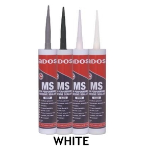 High Performance MS Polymer Sealant - White - 400gm Cartridge each