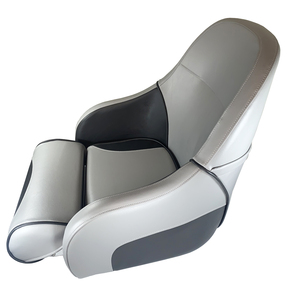 Ocean 51 Deluxe Flip Up Seat W/Rear Pocket - Dusk Grey w/Charcoal Trim