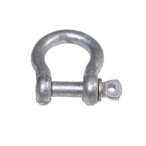 Hi Tensile Tested Galvanised Bow shackle 16mm w/19mm pin - 3250kg WL 