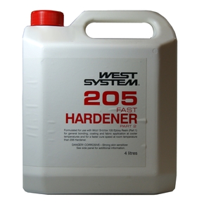 Z205 Epoxy Resin Fast Hardener  (Part B) - 4 Litre (5:1) 