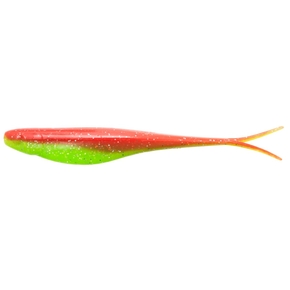 10X Tough Jerkshad Nuked Chicken Glow 5" (5 in Pack)
