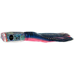 1656 Angled Game Fishing Lure-14" Blue-Pink Tiger/Silver-Black Tiger