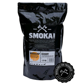 5-10mm Hickory Smoker Chips (Resealable Bag) 1.5kg