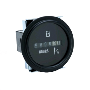 Black 50mm Hour Meter-10,000 Hours