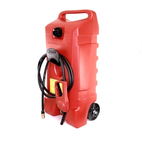 Duramax 'Flo N Go'Wheeled Fuel Can w/Hand Pump - 53 Litres 