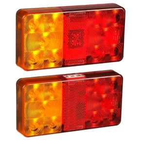 Submersible Led Rectangle Boat Trailer Road Trailer Light Set Smart Marine