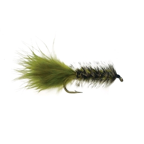 Olive Woolly Bugger Freshwater Trout Fly Streamer / #B04 Hook (Each)