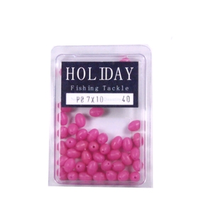 Soft Pink Lumo Beads 7x10mm 40-Pk