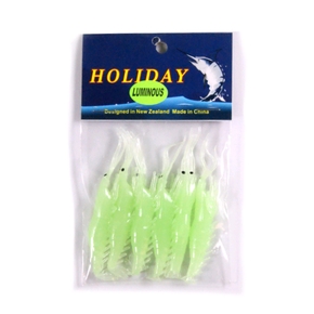 Softbait Shrimp - 2.5'' - Lumo - 6 pack