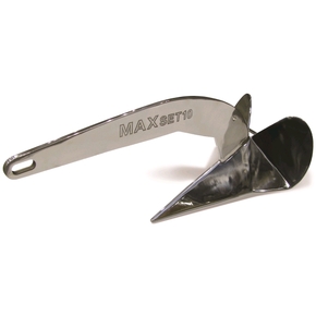 MaxSet Stainless Plough Anchor Delta Type 13lb (6kg) (to 6.5m boats)