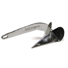 MaxSet Stainless Plough Anchor Delta Type 4kg (to 5m boats)