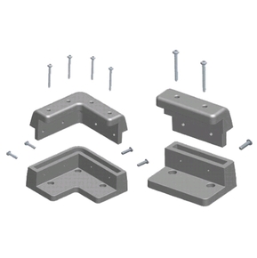 Solar Panel Mounting Kit 6 Pc. Black -Suits to 40mm