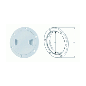 High Impact/UV Polypropylene 5" Inspection Port NZ Made