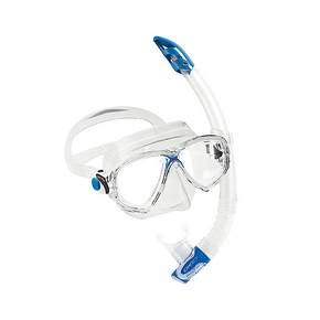 Marea Mask and Gamma Snorkel Set - Clear Silicone / Blue