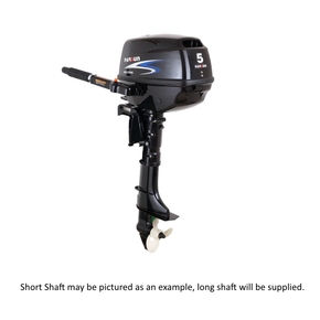 Outboard Motor 5hp Long Shaft 4 Stroke - Dual Fuel Option 