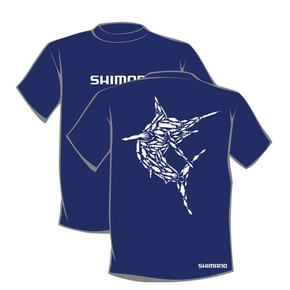 Lure'd Marlin Fishing T-Shirt - Navy 