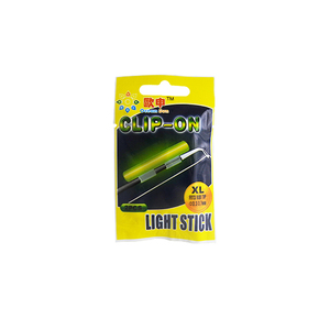Clip On Rod Tip Snap Light Glow Stick 2-Pk 45mm