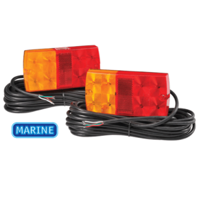 Submersible LED Trailer Light Set w/9 metre wiring harness