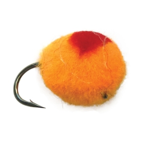 Fly Egg Glow bug Orange/Red Freshwater Trout Fly Unweighted /#A10 Hook (Each)