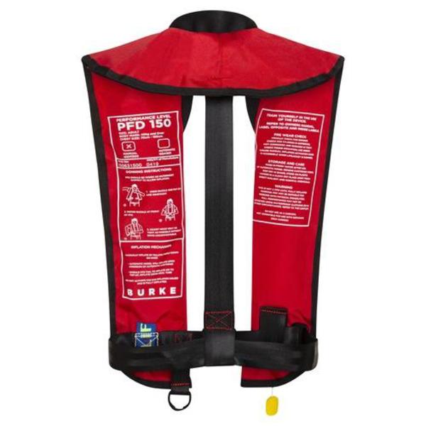 Inflatable Lifejacket Adult Automatic Red