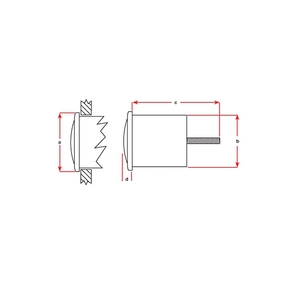 Lido Pro Domed White Universal Fuel Guage - Fog Free