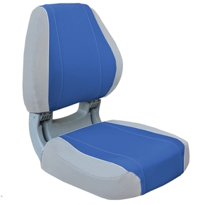 Sirocco Deluxe Folding Seat - Grey/Blue