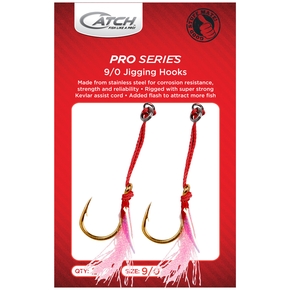 Jig Assit SS Hook 9/0 W/Shiny Flash 2-Pk