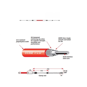 C330 Hi-Flex Engine Control Cable 20' (6.20m)