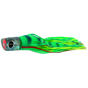 Warrior Game Fishing Lure-13.5" Glow/Green Chartreuse Dot