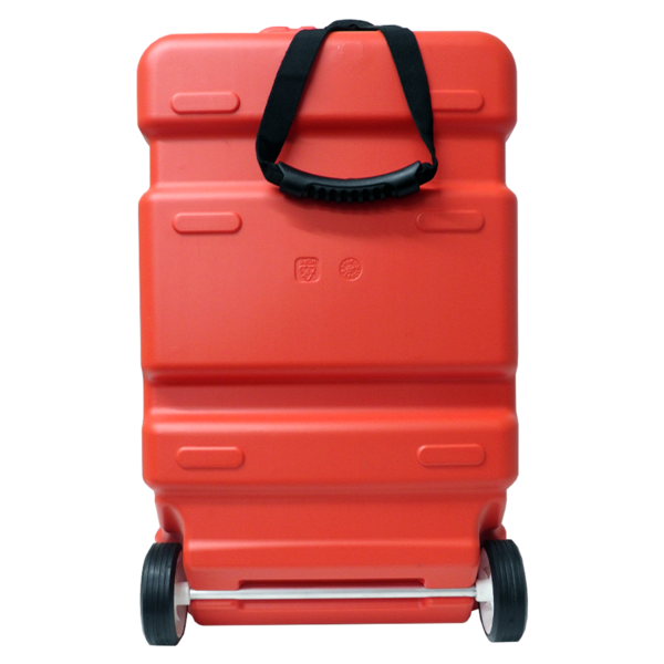 Portable Outboard Fuel Tank W/Guage+Wheels 45L