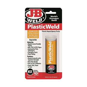 Plasticweld Fast Setting Epoxy Plastic Repair Putty Stick - 56.8g