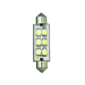 12v 6 LED Warm White Festoon Bulb - 12x42mm 