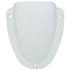 White ABS Clamshell Vent 60 x 55 x 21mm