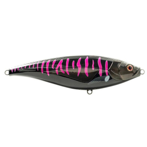 Madscad 190mm 140g Sinking Stickbait - Black Pink Mackerel