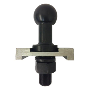 50mm Black Zinc High Rise Tow Ball 1'" (24.5mm) Shaft - 3500kg (w/Lock Plate)