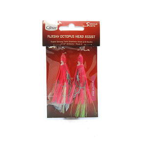 Serious Skirts Jig Assist Rig Pink UV 3.5" 2-Pk